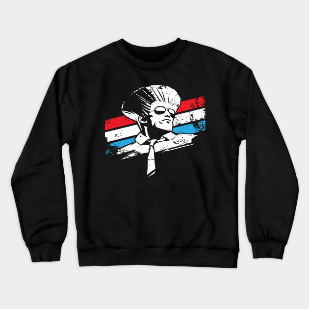 Street Fighter - Guile Shirt Crewneck Sweatshirt by waveformUSA